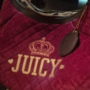 Juicy Couture Quilted Burgundy Bag
